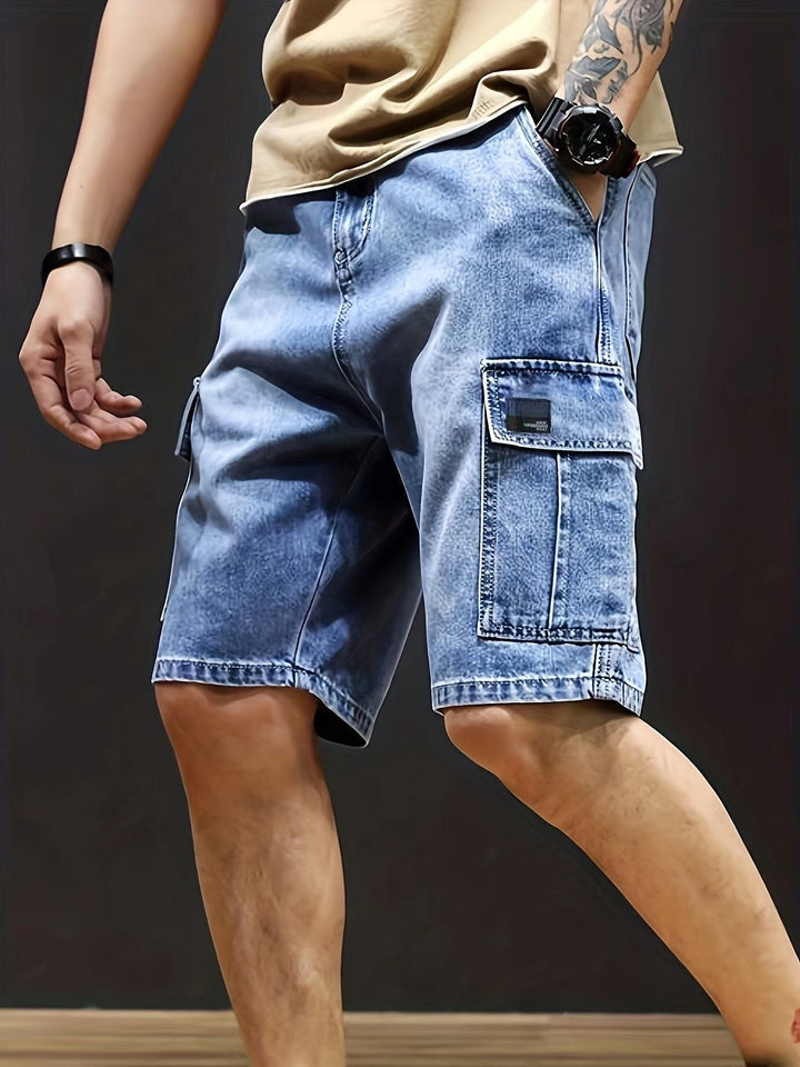 W&W Mode | Cargo Denim Shorts Für Herren