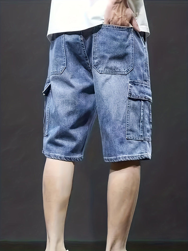 W&W Mode | Cargo Denim Shorts Für Herren