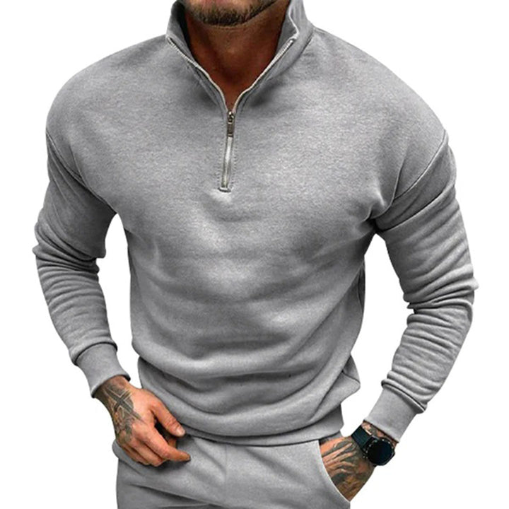 W&W Mode | Herren Pullover Halb Reißverschluss