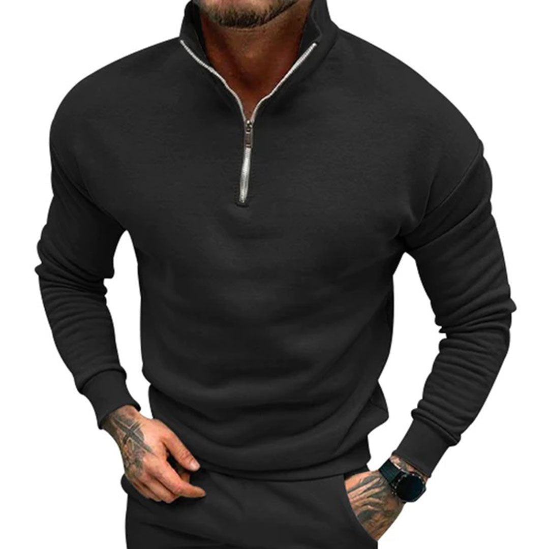 WW | Herren Pullover Halb Reißverschluss