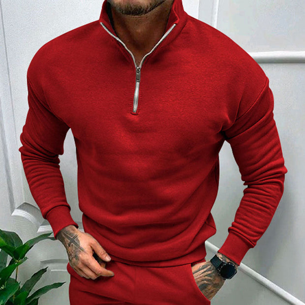 WW | Herren Pullover Halb Reißverschluss