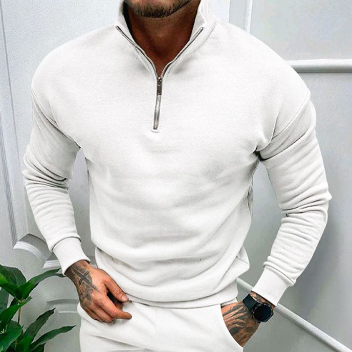 W&W Mode | Herren Pullover Halb Reißverschluss