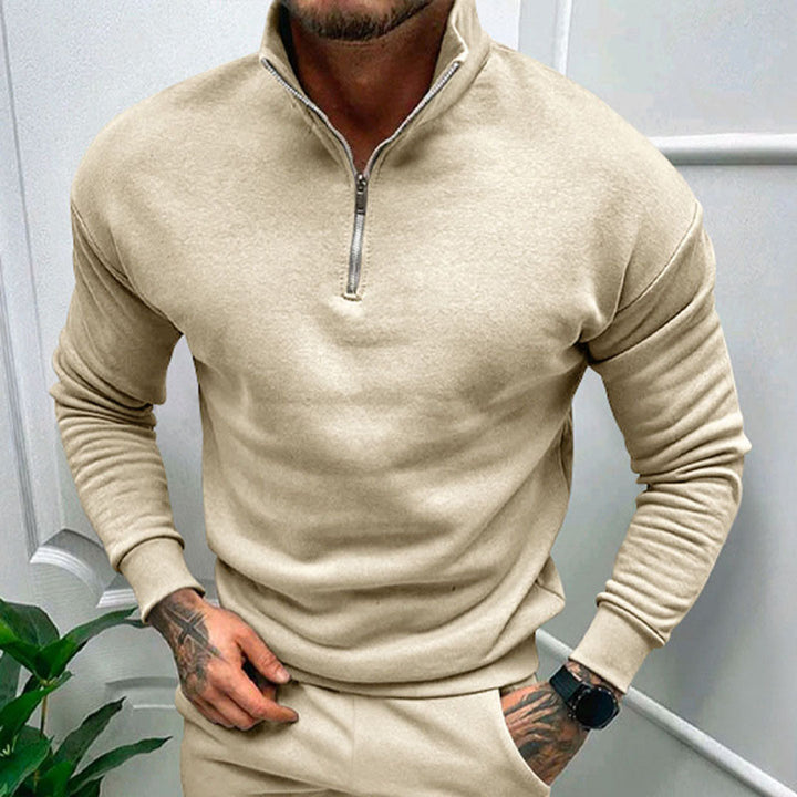 W&W Mode | Herren Pullover Halb Reißverschluss