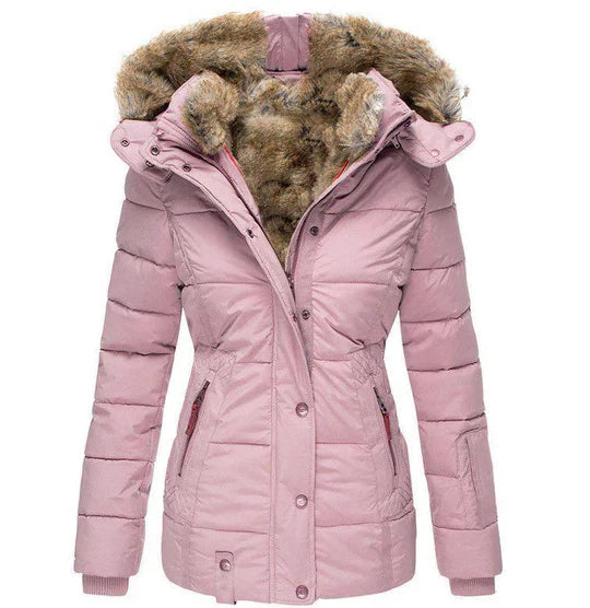 WW - Warme Winterjacke mit Fellkapuze