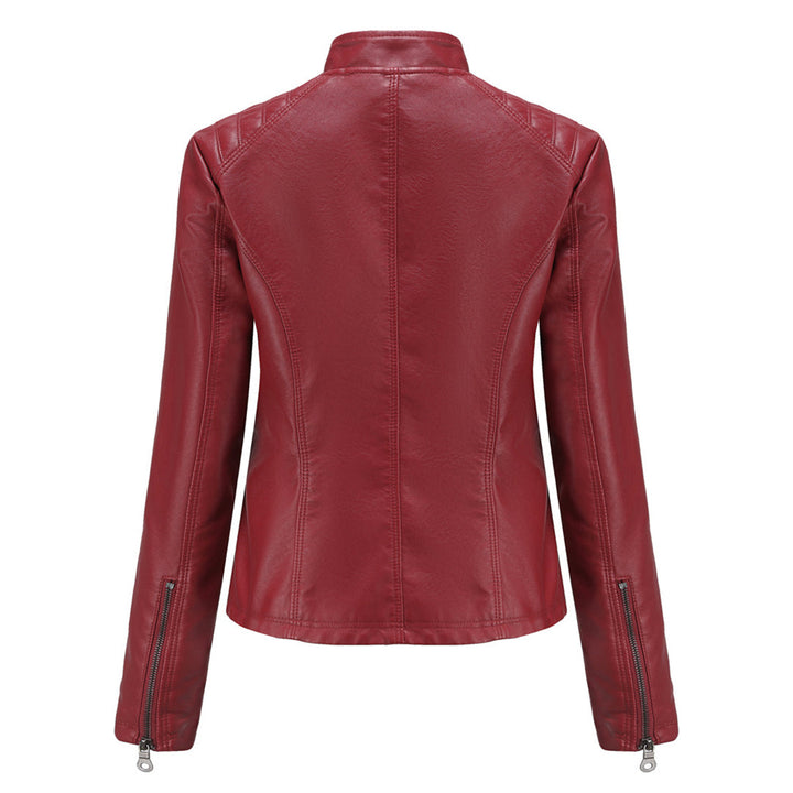 W&W Mode | Lederjacke für Damen - Modische Jacke mit Reißverschluss