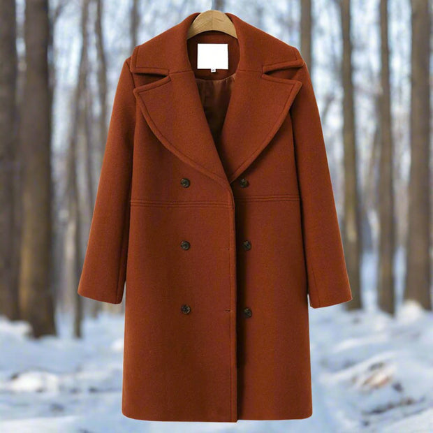 WW | Warmer Und Langer Woll|Trenchcoat