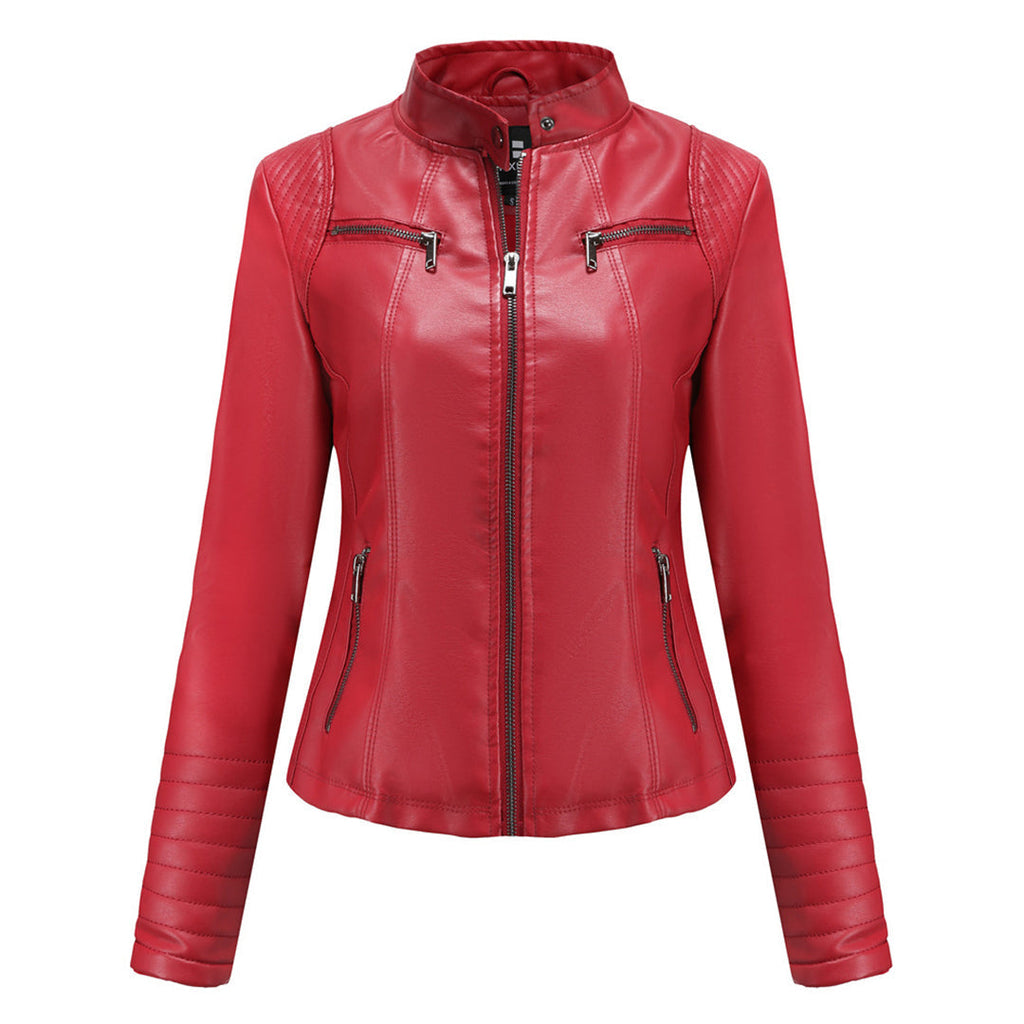 WW | Stilvolle Damen Lederjacke Aus Hochwertigem Echtleder