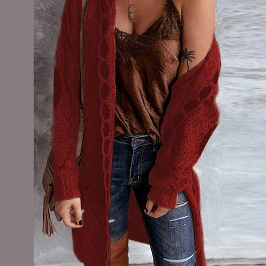 W&W Mode | Modische Strickjacke mit Kapuze