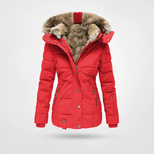 W&W Mode - Modische Winterjacke, Warm Gefüttert mit Kapuze