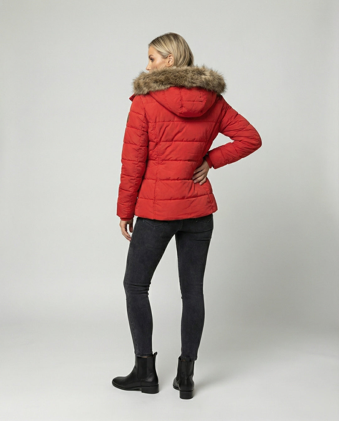 W&W Mode - Isolierte Stepp Winterjacke Mit Gefüttertem Innenfutter und Kapuze