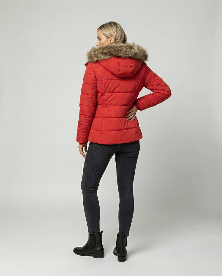 W&W Mode - Isolierte Stepp Winterjacke Mit Gefüttertem Innenfutter und Kapuze
