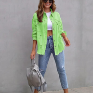 WW Denim Jacke | Übergroße zerrissene Denimjacke für Frauen