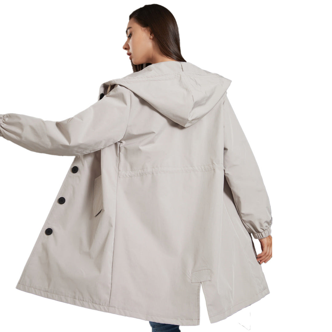 W&W Mode | Damen Wasserdichte Regenjacke Mit Kapuze