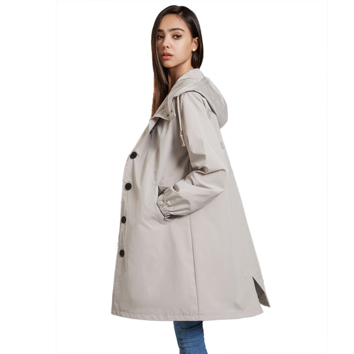 W&W Mode | Damen Wasserdichte Regenjacke Mit Kapuze