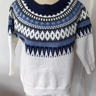 WW | norwegischer Yoke-Pullover - warmer skandinavischer Damenpullover