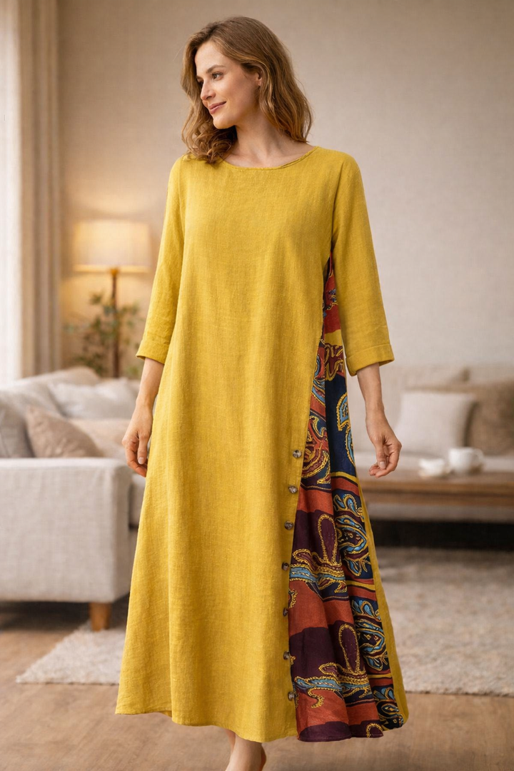 W&W Mode | Sommerkleid Aus Baumwolle Und Leinen