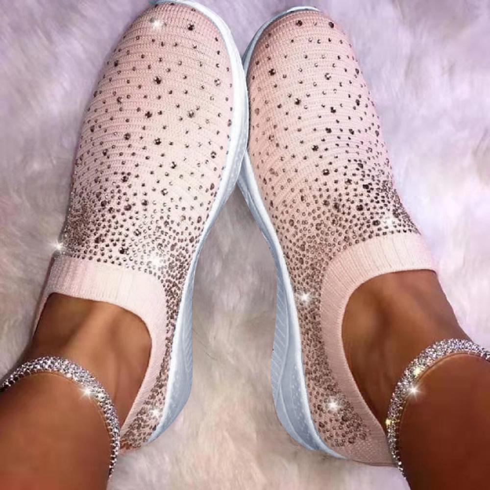WW | Rhinestone Weiches Sohle Atmungsaktive Sneaker