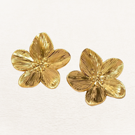 WW | Blossom Ohrringe Gold Mit Eleganten Blütenblättern