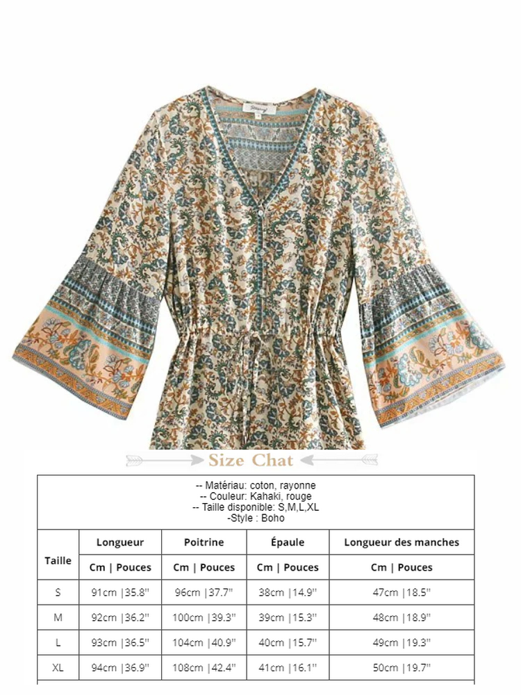 WW | Hippie Kleid Grün