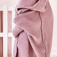 WW | Stilvolle Übergröße Kapuzenpulli Strickjacke