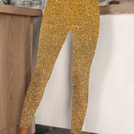 WW | Hochtaillierte Pailletten Leggings Glänzend & Komfortabel