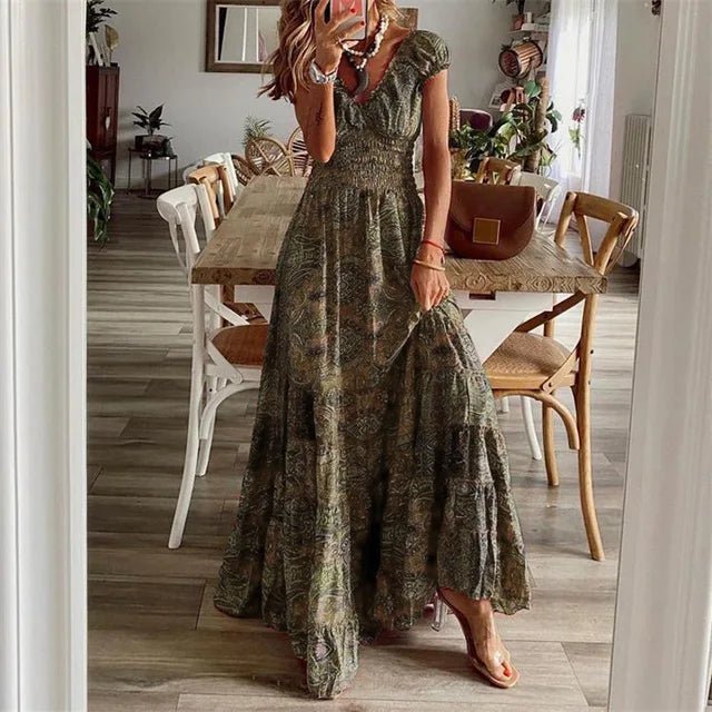 W&W Mode | Elegantes Kleid mit Elastischem Bund