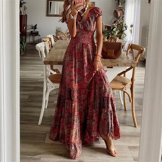 W&W Mode | Elegantes Kleid mit Elastischem Bund