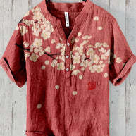 WW | Japanisches Hemd Aus Leinenmix