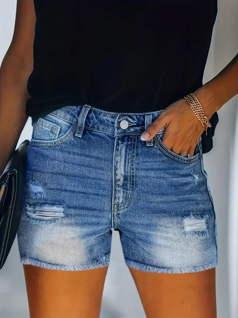 WW | Frühling/Sommer Ripp-Denim-Shorts