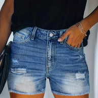 WW | Frühling/Sommer Ripp-Denim-Shorts