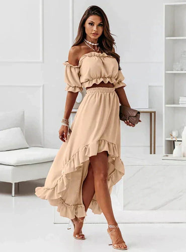 W&W Mode | Sommerkleid Set mit Rüschen