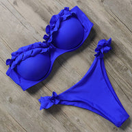 WW | Push-Up-Bikini-Set mit Rüschen für Damen