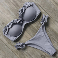 WW | Push-Up-Bikini-Set mit Rüschen für Damen