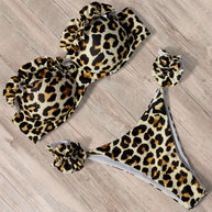 WW | Push-Up-Bikini-Set mit Rüschen für Damen