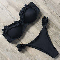 WW | Push-Up-Bikini-Set mit Rüschen für Damen