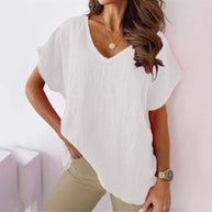WW | Lässiges Damen V-ausschnitt Shirt