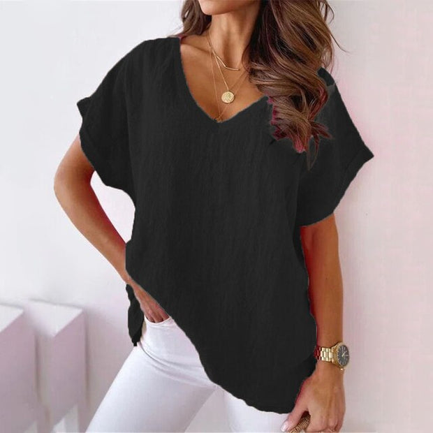 WW | Lässiges Damen V-ausschnitt Shirt