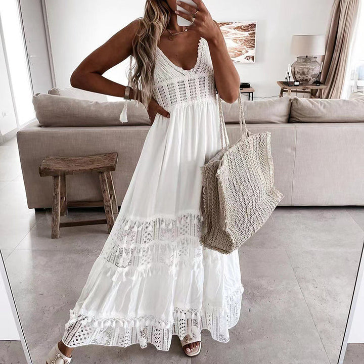 W&W Mode | Spitzen Boho Fließkleid