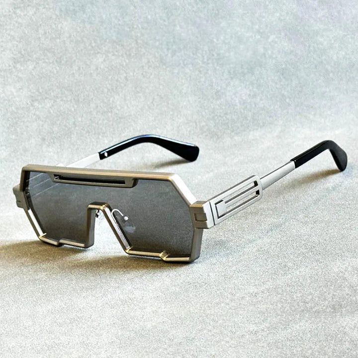 W&W Mode | Cyberpunk Shield Sonnenbrille Gepflegt & Futuristisch