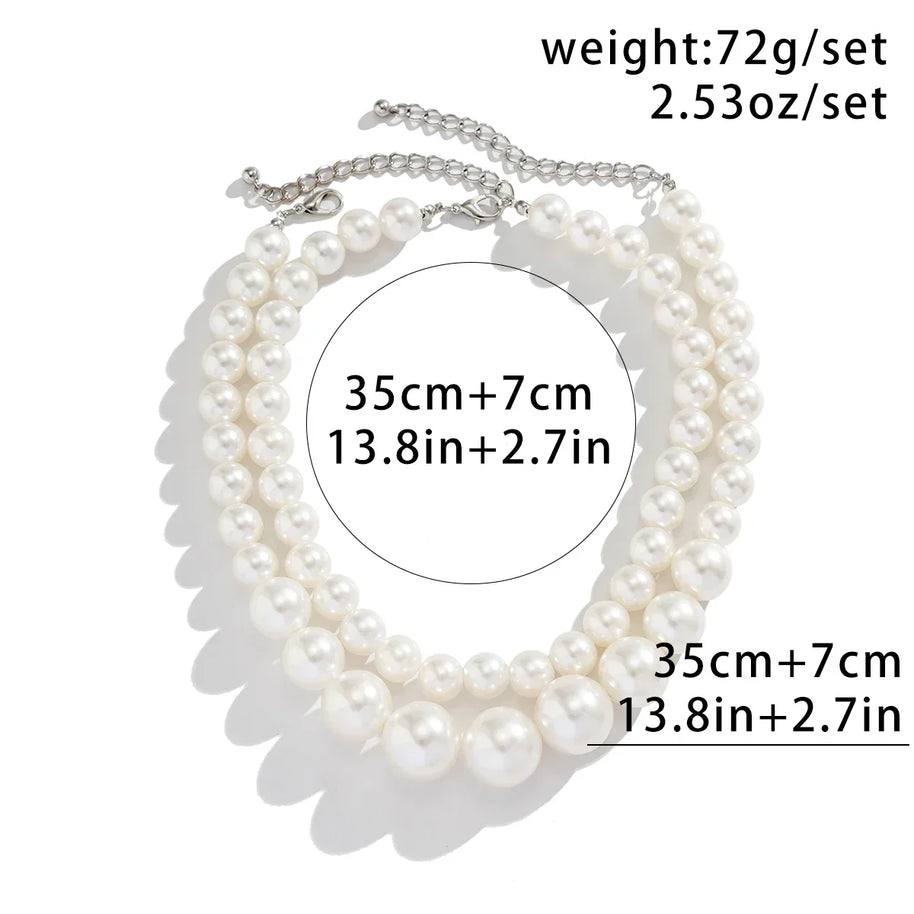 WW | Verziertes Double Layer Halsketten Satz Für Damen
