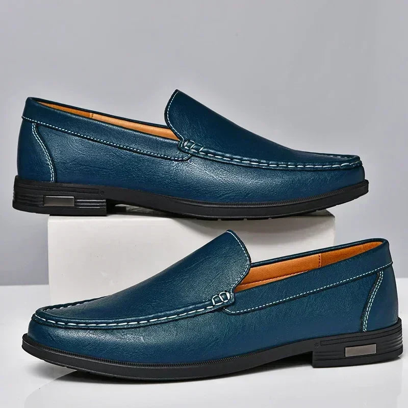 W&W Mode | Stilvolle Slip on Büro Leder Männer Schuhe