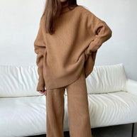 WW | teilige gestrickte Loungewear-Set - stilvolle Damen-Hausmode