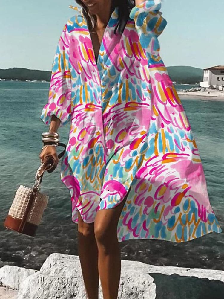WW | Farbiges und leichtes Sommerkleid mit Motiven
