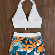 WW | Bikini-Set mit hoher Taille und Print