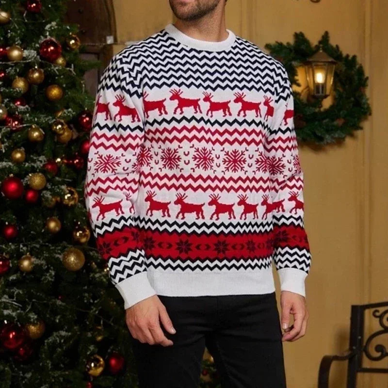 WW - Hässlicher Weihnachtspulli - Gemütlicher Strickpullover im skandinavischen Stil