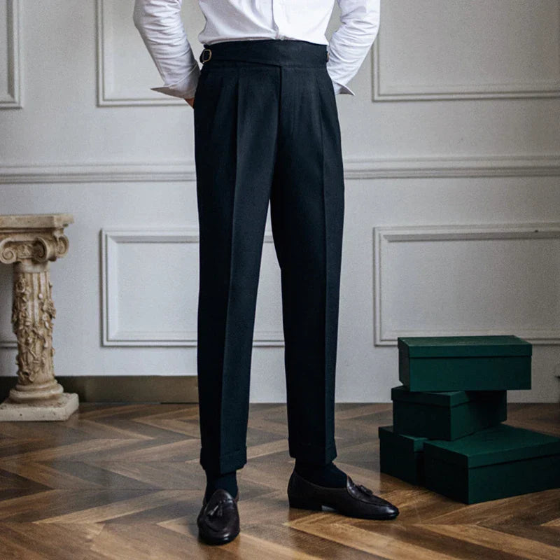 Wolff | Elegante Hochtaillierte Faltenhose