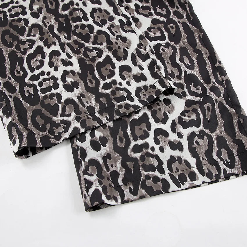 WW | Weite Hose mit Leopardenmuster