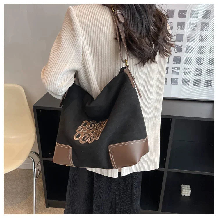 WW | Damen Luxus Marke Messenger Taschen Retro Braun Crossbody Tote Taschen Eimer Clutch Tasche Einkauf Große Kapazität Reisetasche