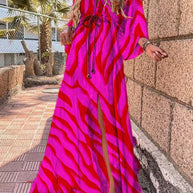 WW | Elegantes bedrucktes Kleid für den Strand