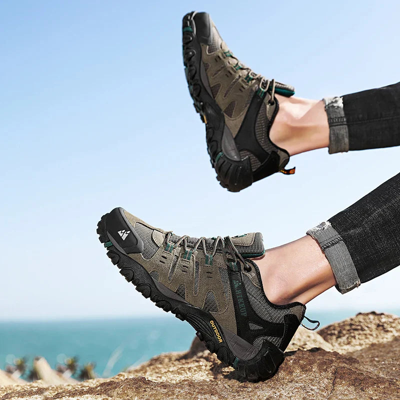 WW | Niedrig Wasserabweisende Wanderschuhe Mit Robuster Sohle Für Herren